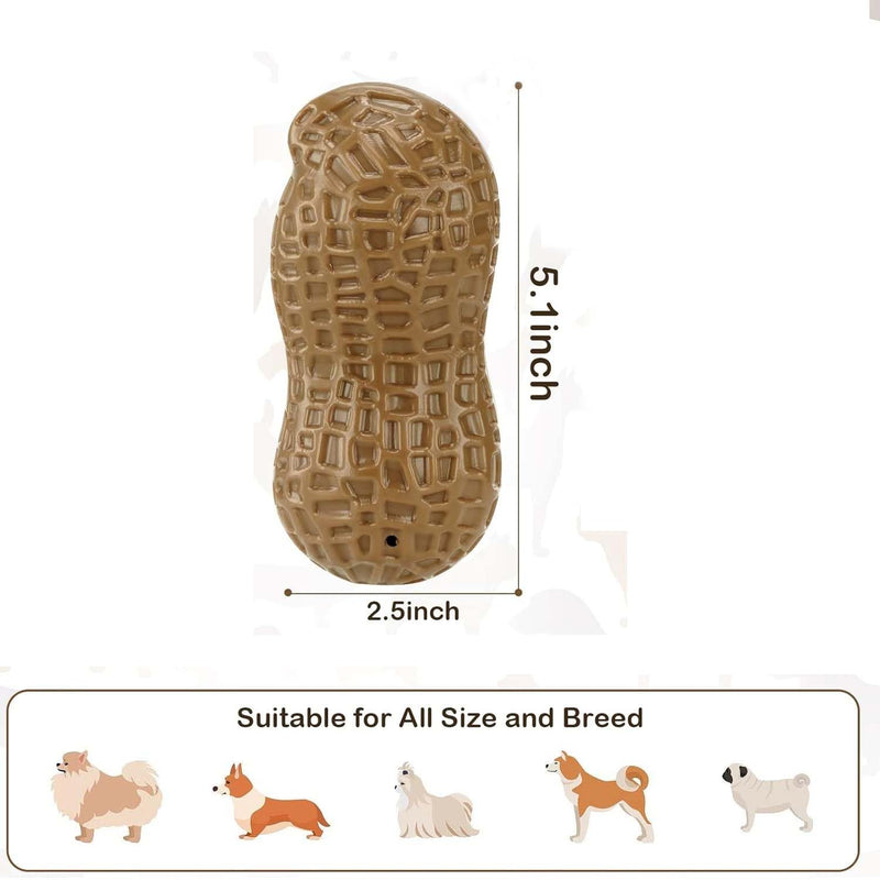 Peanut Shape Chew Toy For Medium & Small Dogs