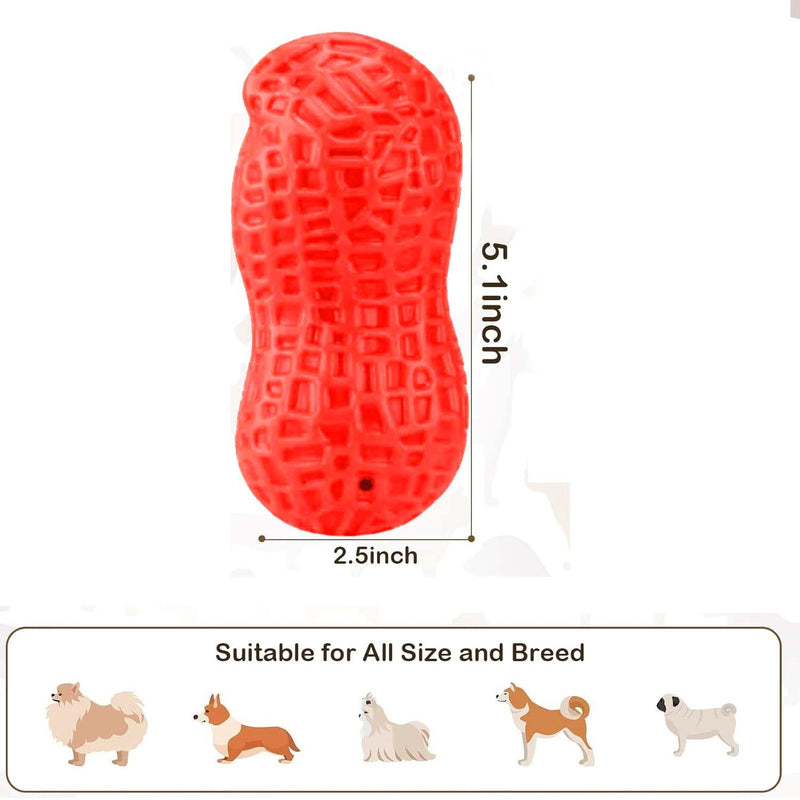 Peanut Shape Chew Toy For Medium & Small Dogs