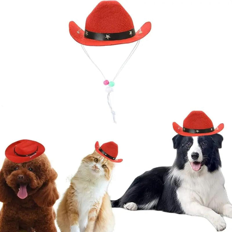 Party Cowboy Hats For Small Pets Puppy Cat