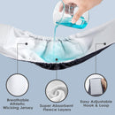 Washable Male Reusable Dog Diapers Pack of 3 Small (Black, Brown, Navy)