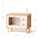 Wooden Cat Bed House and Scratching Post