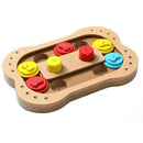 Wooden Dog Puzzle Toy Slow Feeder, Intelligence Trainer