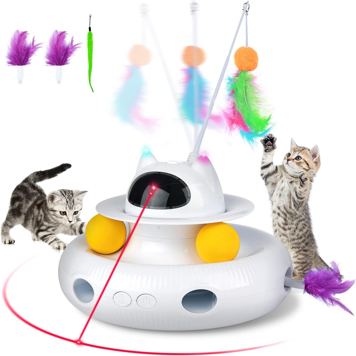L'chic Cat Fishing Pole Teaser, Indoor Cat Interactive Fishing Wand Toy Pole,  Pet Companion Toy, Cat Toys for Indoor Cats, Toy Fishing Pole, Gift Fish  Cat Toy, Cat Must Haves for Play