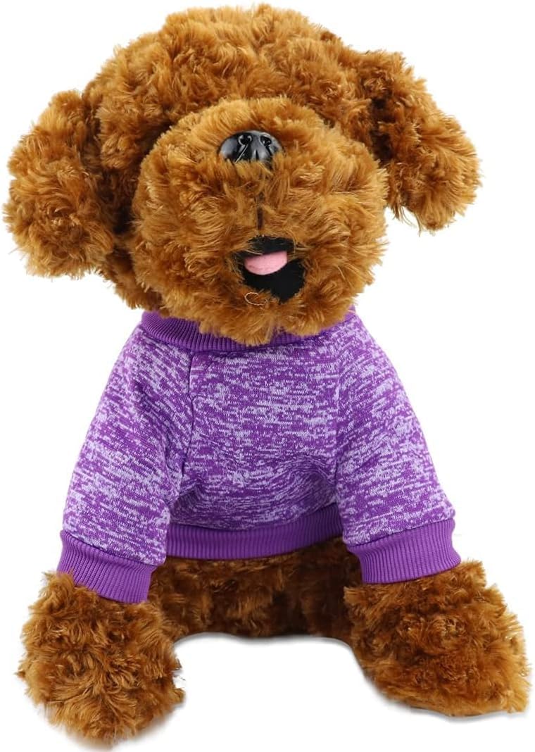 Classic Knitwear Sweater For Small Dogs Cats (Purple)