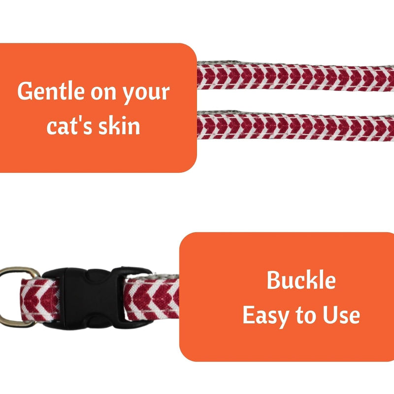 Cat Collar Breakaway With Bell(Color May Vary, 1 Piece)