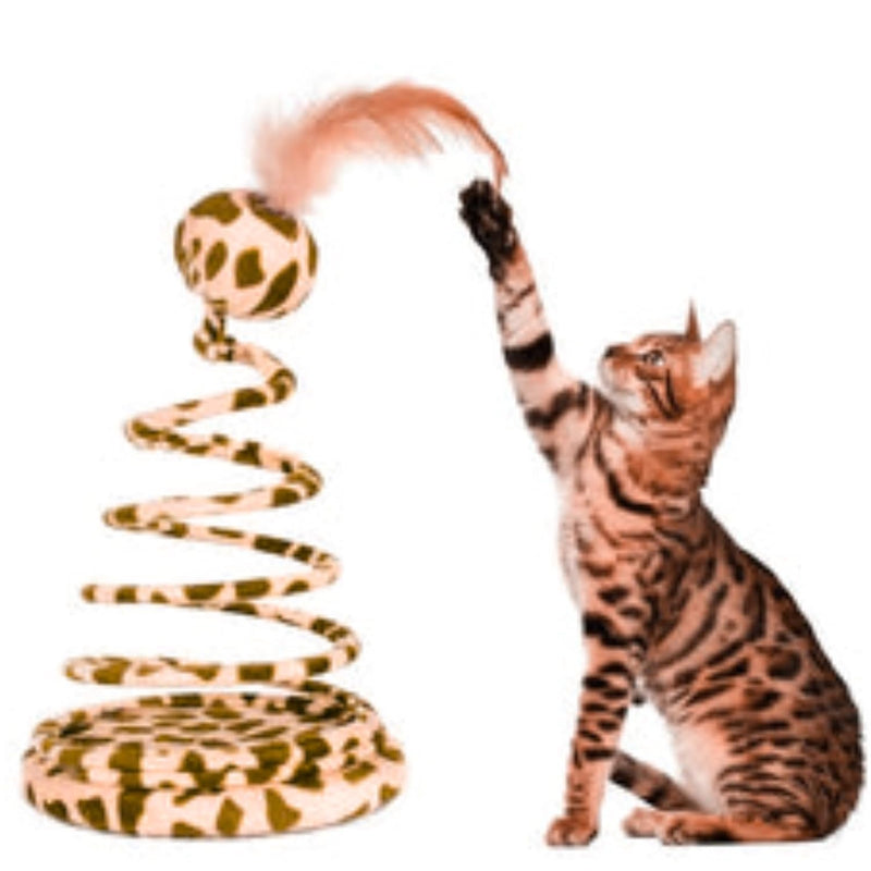 Interactive Spring Snake Shape Cat Toy