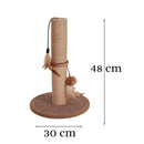 Interactive Cat Tree Scratcher Post with Feather Toy
