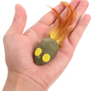 Natural Catnip Mouse Cat Toy with Feathers for  Active Play