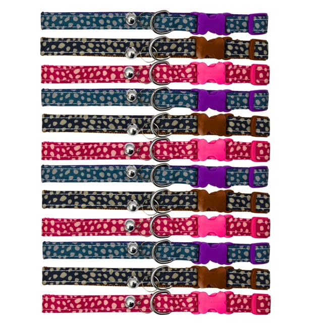 Cat Collar With Bell (Color May Vary, 1 Piece)