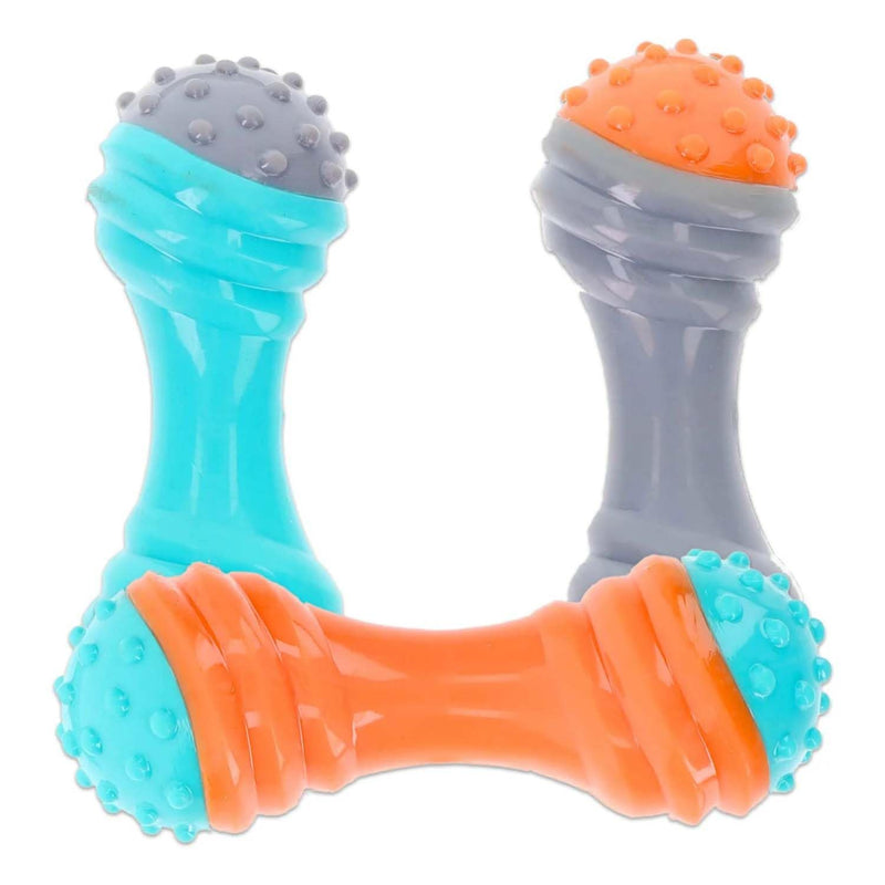 Dumbbell Vinyl Rubber Chew Toy For Dogs