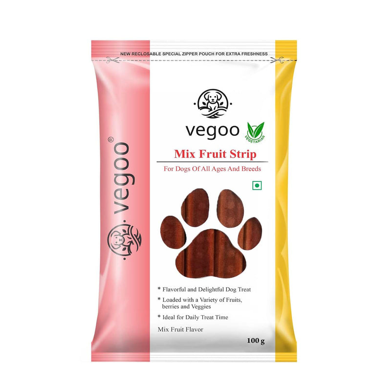 Mix Fruit Strips Treats For Dogs of All Ages and Breeds 100g