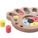Interactive Paw Shape Dog Treat Dispenser Puzzle Toy