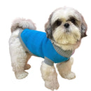 Dog Sweater with Paw Print - Blue