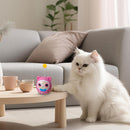 Interactive Wobble Cat Toy with Bouncing Ball and Feather for Indoor Cats
