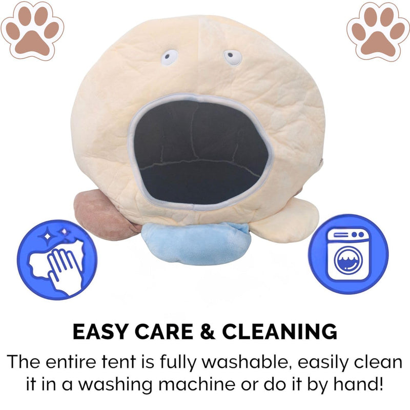 Cozy Plush Cartoon Bed House for Cats, Small Dogs & Small Animals