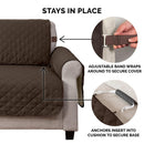 Reversible Pet Sofa Cover for Dogs & Cats (Brown)