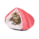 Cozy Cave Pet Bed for Cats & Small Dogs (Pink)