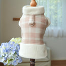 Premium Winter Coat For Dog & Cat ( White/Pink )