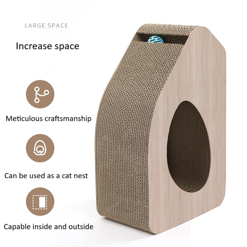 Scratching Board with Tunnel For Cat
