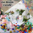 Marble Beads, Mixed Color Glass Gems for Aquarium and Home Decor