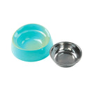 Stainless Steel Food & Water Bowls for Cats & Small Dogs (Multi Color)