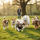 Winter Dog Jacket with Harness for Dogs