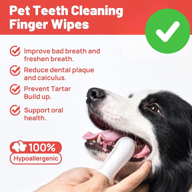 Dental Care Finger Wipes for Dogs & Cats