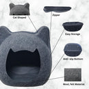 Cozy Cat Bed with Cat Face Design Ideal for Cats and Small Pets