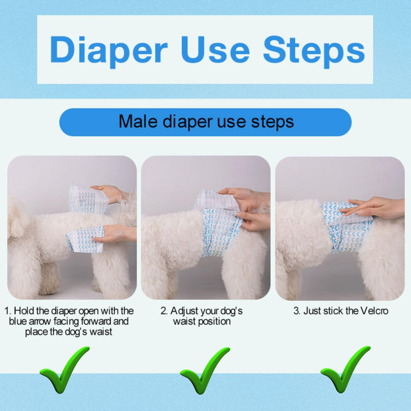 Disposable Diapers for Male Dogs S (30-48Cm)