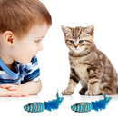 Sisal Mint Cat Mouse Toy with Rattling Sound and Feather Tail