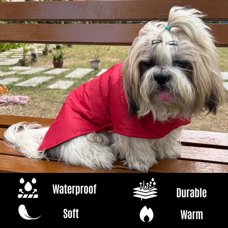 Winter Jacket for Small Breed Dog (Red)