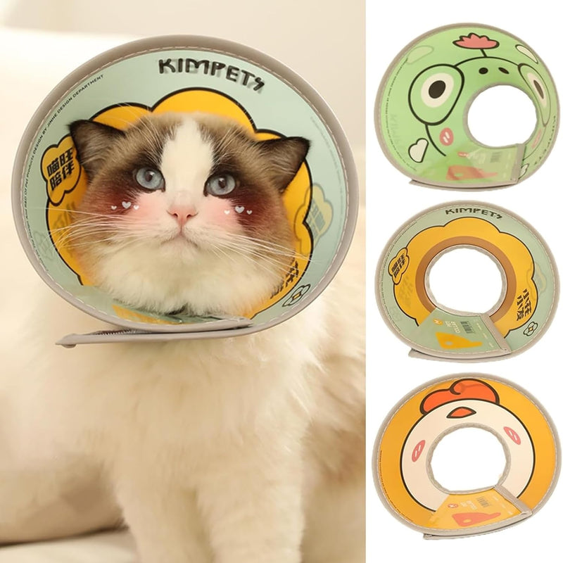 Adjustable Cat and Dog Recovery Cone E-Collar for Post-Surgery Healing
