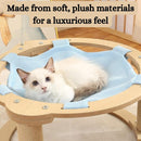 Plush Cat Hammock with Built-in Toy