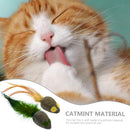 Natural Catnip Mouse Cat Toy with Feathers for  Active Play