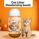 Scented Deodorizing Beads for Cat Litter Cantaloupe