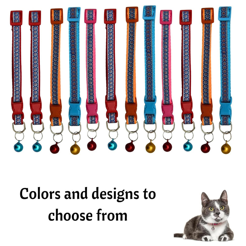 Cat Collar With Bell (Color May Vary, 1 Piece)