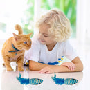 Sisal Mint Cat Mouse Toy with Rattling Sound and Feather Tail