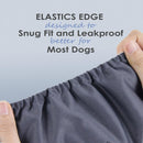 Washable Male Reusable Dog Diapers Pack of 3 Small (Black, Brown, Navy)