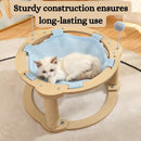 Plush Cat Hammock with Built-in Toy