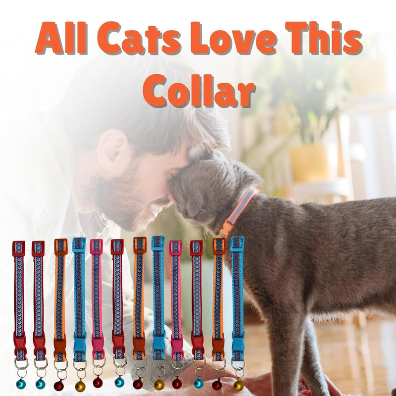 Cat Collar With Bell (Color May Vary, 1 Piece)