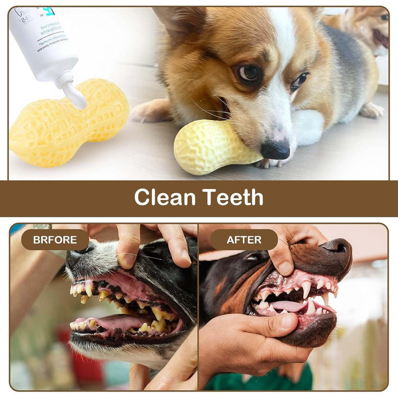 Peanut Shape Chew Toy For Medium & Small Dogs