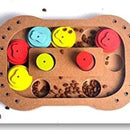 Wooden Dog Puzzle Toy Slow Feeder, Intelligence Trainer