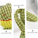 Soft Plush Frog-Shaped Dog Squeaky Chew Toy