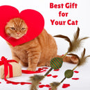 Feather Ball Cat Toy With Chew Sticks for Healthy Play