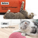 Scratching Board Mat Wood Ball Toy For Cat