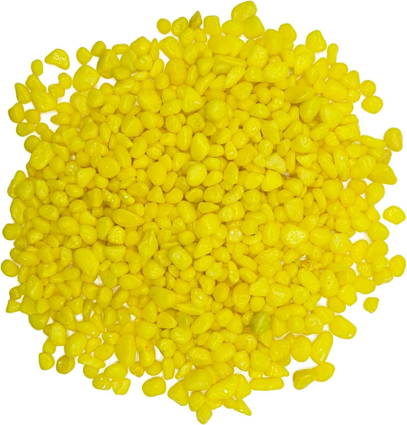 Decorative Rocks Stones For Aquarium (Yellow)