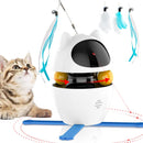 3-in-1 Automatic Electric Cat Toy with Smart Light & Feather Wand