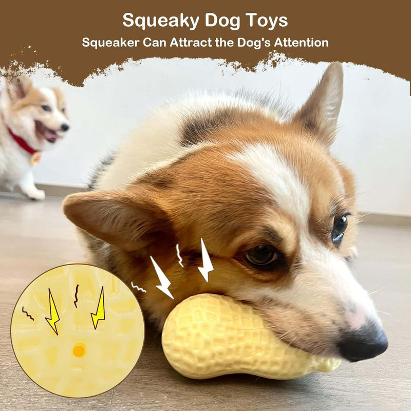 Peanut Shape Chew Toy For Medium & Small Dogs