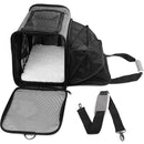 Soft-Sided Pet Carrier Bag for Cats, Small Dogs, Puppies, and Kittens