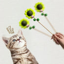 Interactive Teaser Wand with Catnip Ball for Cats